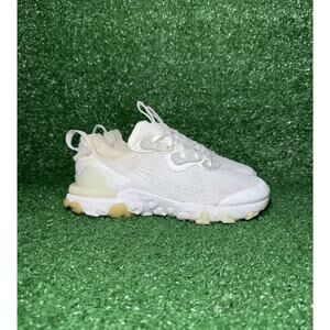 Nike React Vision White Running Shoes Athletic Sneakers Kids Size 5Y Womens 6.5